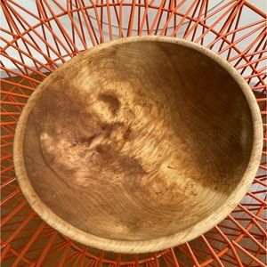 Vintage | Wood chopping bowl.